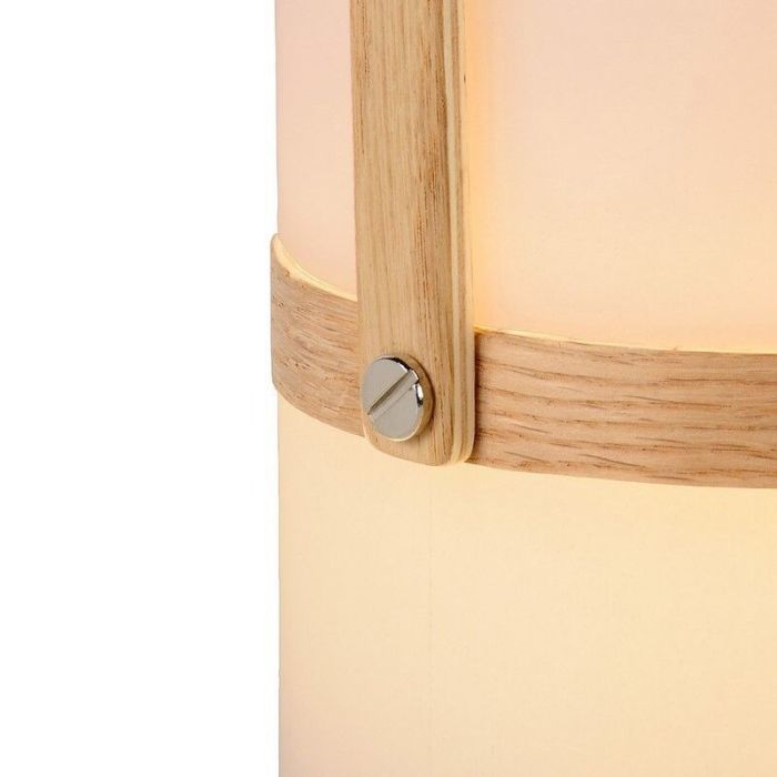 Vit utelampa modern, Joe, 3W, 2700K LED, IP44, med brytare