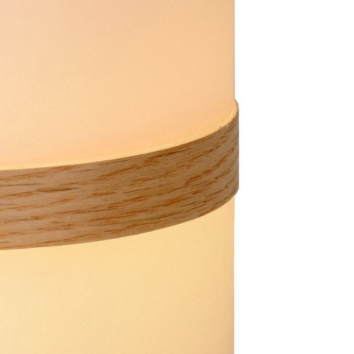 Vit utelampa modern, Joe, 3W, 2700K LED, IP44, med brytare