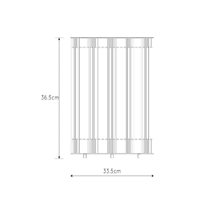 Svart uppladdningsbar golvlampa modern, Pingi, 3W, 3000K LED, IP44, 3 stegs dimmer