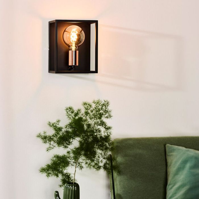 Koppar vägglampa modern, Arthur