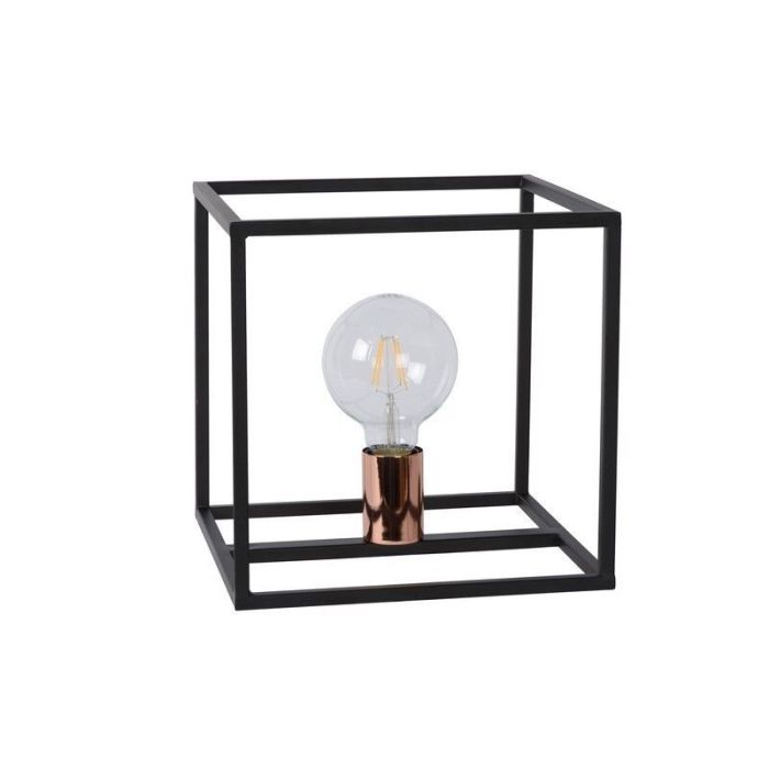 Svart bordslampa modern, Arthur, med brytare