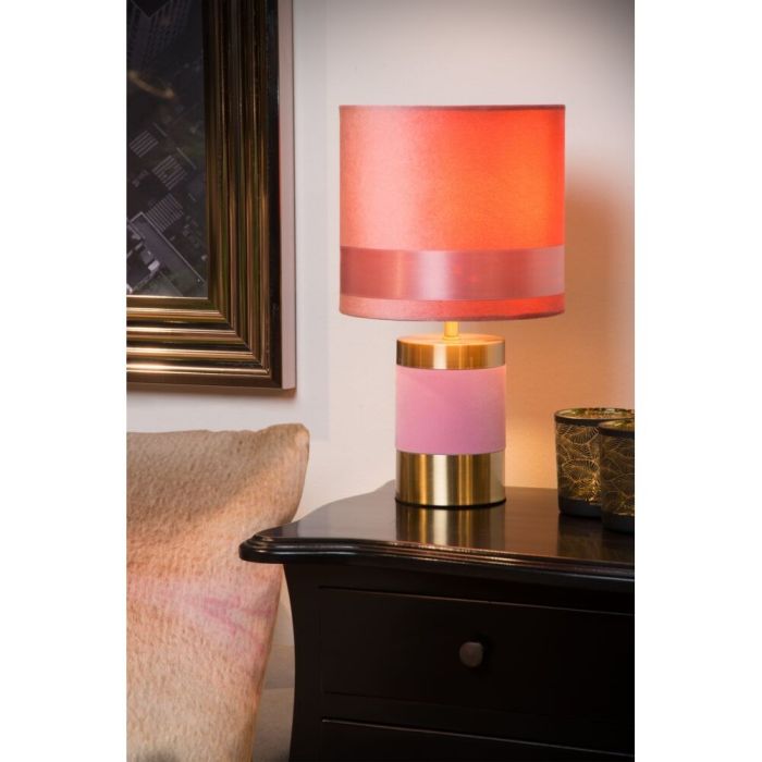Guld bordslampa retro, Extravaganza Frizzle, med brytare