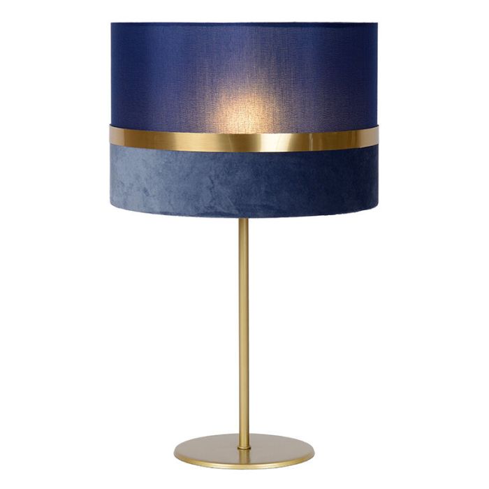Blå bordslampa retro, Extravaganza Tusse, med brytare