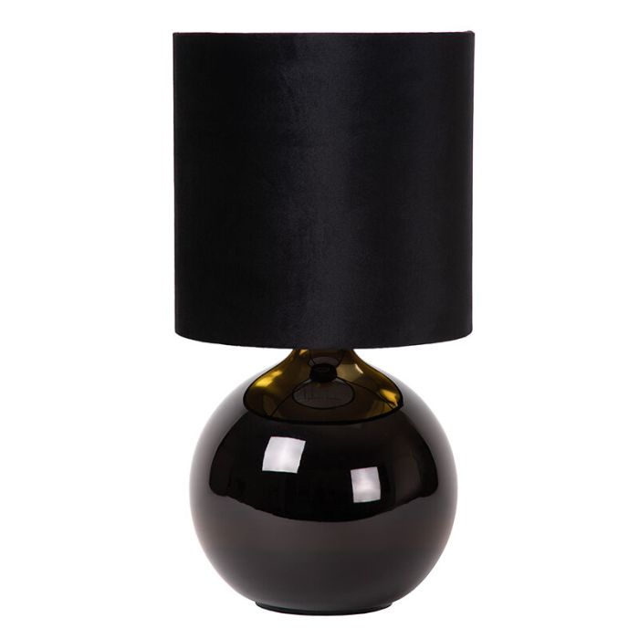 Svart bordslampa retro, Esterad, med brytare