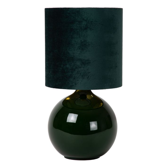 Grön bordslampa retro, Esterad, med brytare