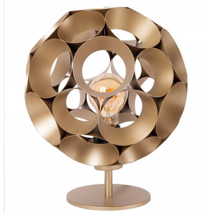 Guld bordslampa modern, Hannelore
