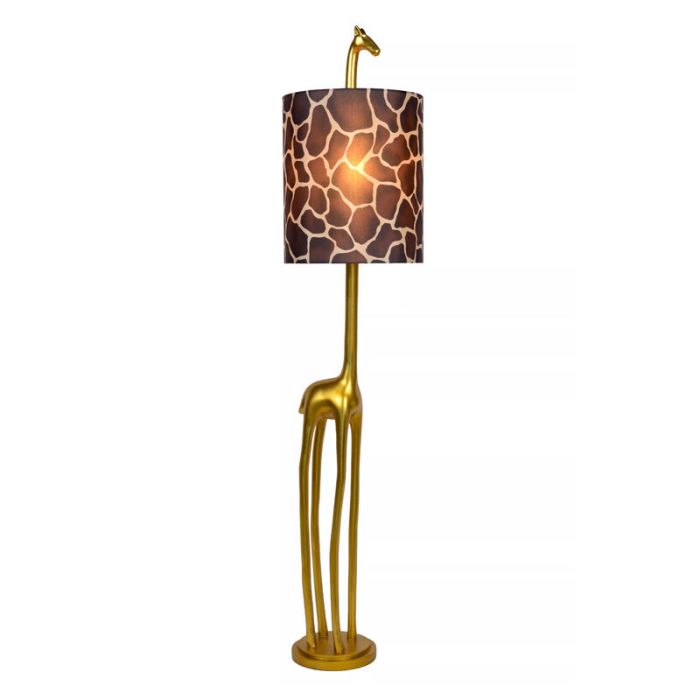 Brun golvlampa retro, Extravaganza Miss Tall, med brytare