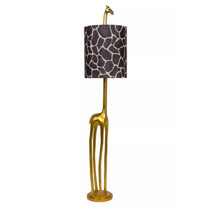 Brun golvlampa retro, Extravaganza Miss Tall, med brytare