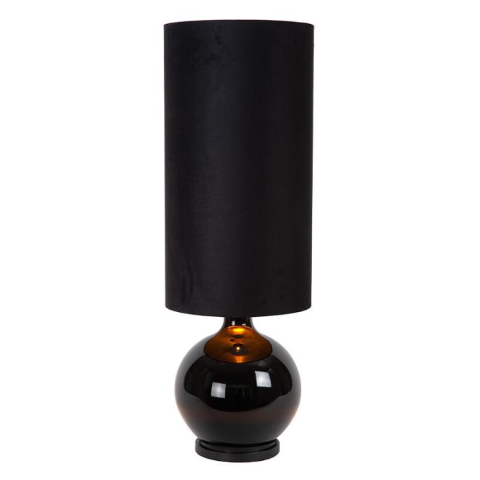 Svart golvlampa retro, Esterad, med brytare