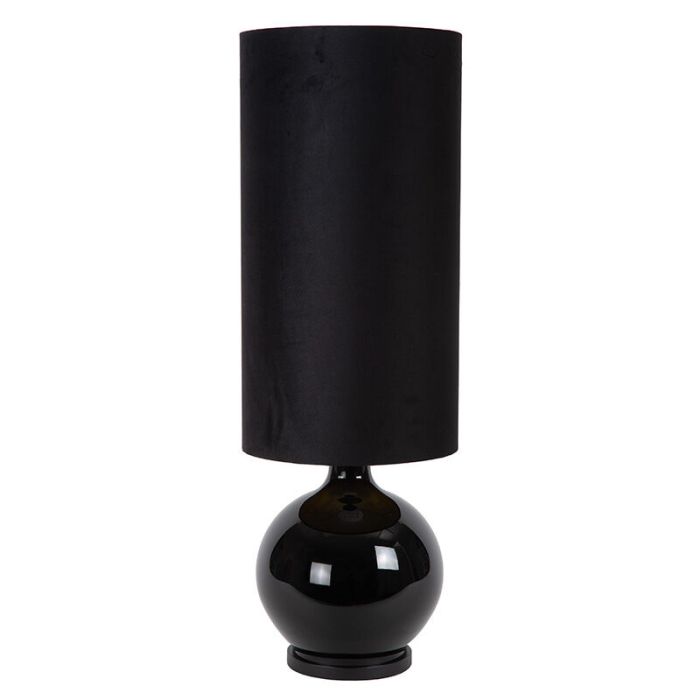 Svart golvlampa retro, Esterad, med brytare