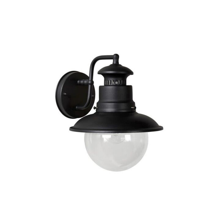 Svart utelampa modern, Figo, IP44