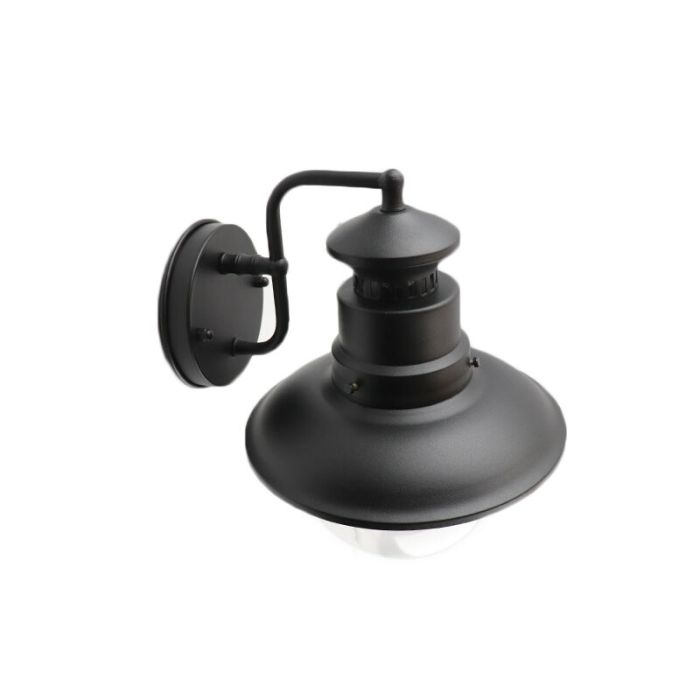 Svart utelampa modern, Figo, IP44