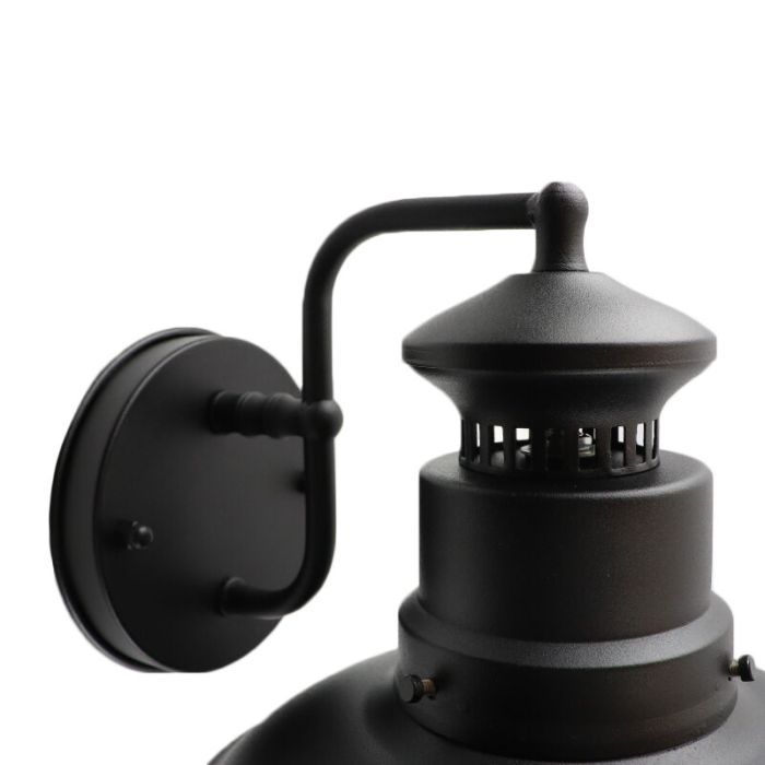 Svart utelampa modern, Figo, IP44