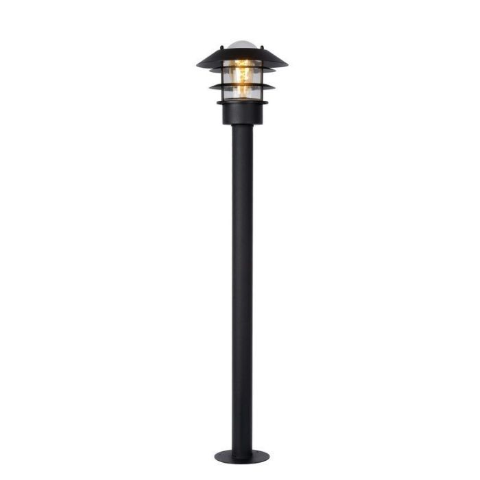 Svart lyktstolpe modern, Zico, IP44