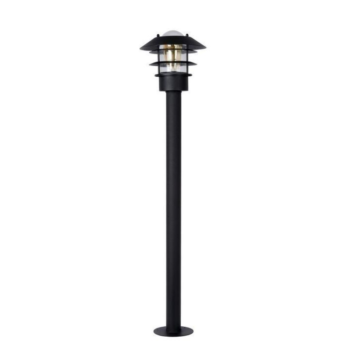Svart lyktstolpe modern, Zico, IP44