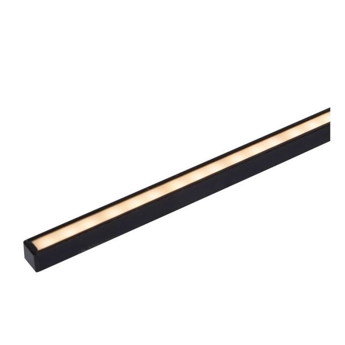 Svart vägglampa modern, Mizar, 6W, 2700K LED, IP44