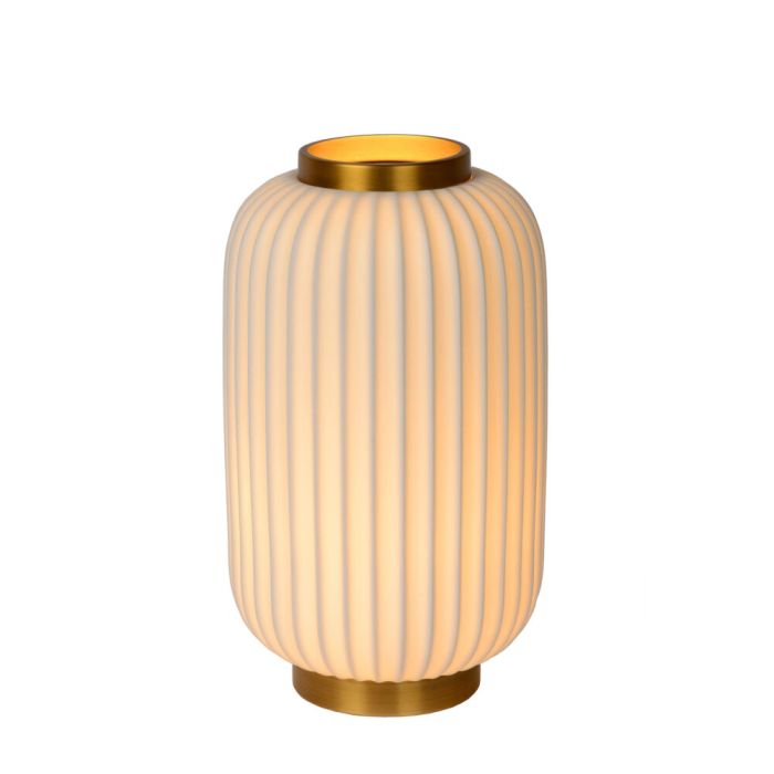 Vit bordslampa retro, Gosse, med brytare
