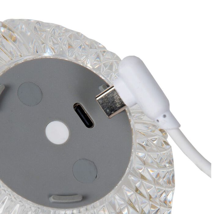 Transparent bordslampa modern, Cintra, 1,5W, 3000K LED, 3 stegs dimmer