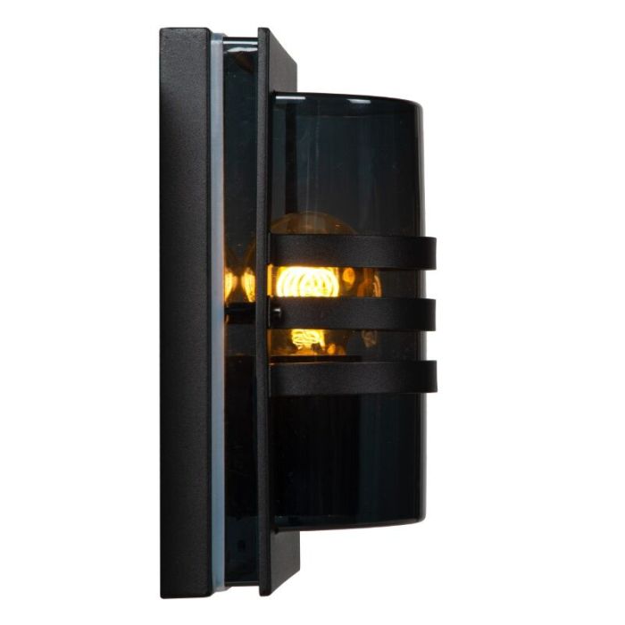 Svart utelampa modern, Privas, IP44