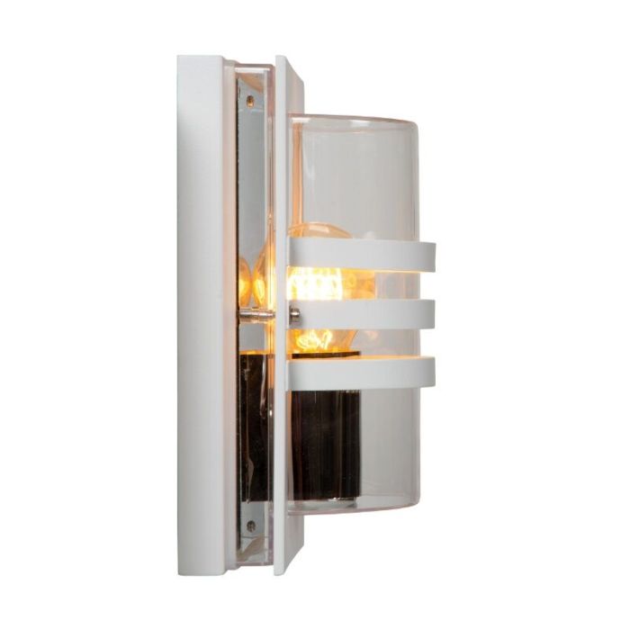 Vit utelampa modern, Privas, IP44