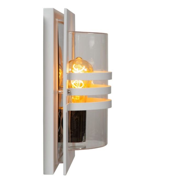 Vit utelampa modern, Privas, IP44