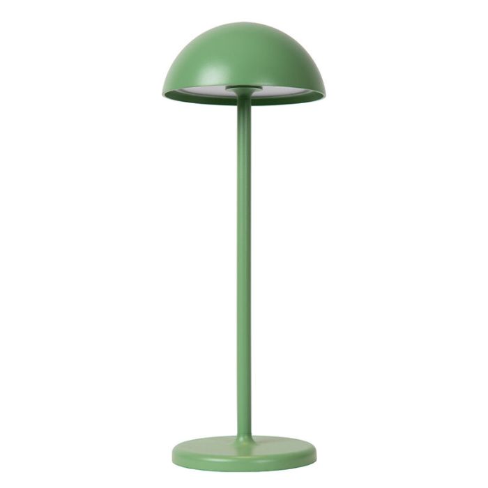 Grön bordslampa utomhus retro, Joy, 1,5W, 3000K LED, IP54, med beröringsdimmer