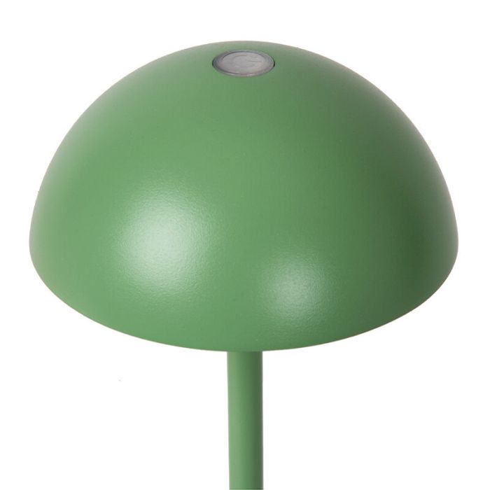 Grön bordslampa utomhus retro, Joy, 1,5W, 3000K LED, IP54, med beröringsdimmer