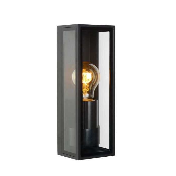 Svart utelampa modern, Dukan, IP65