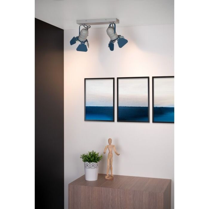 Blå takspotlight barn modern, Picto