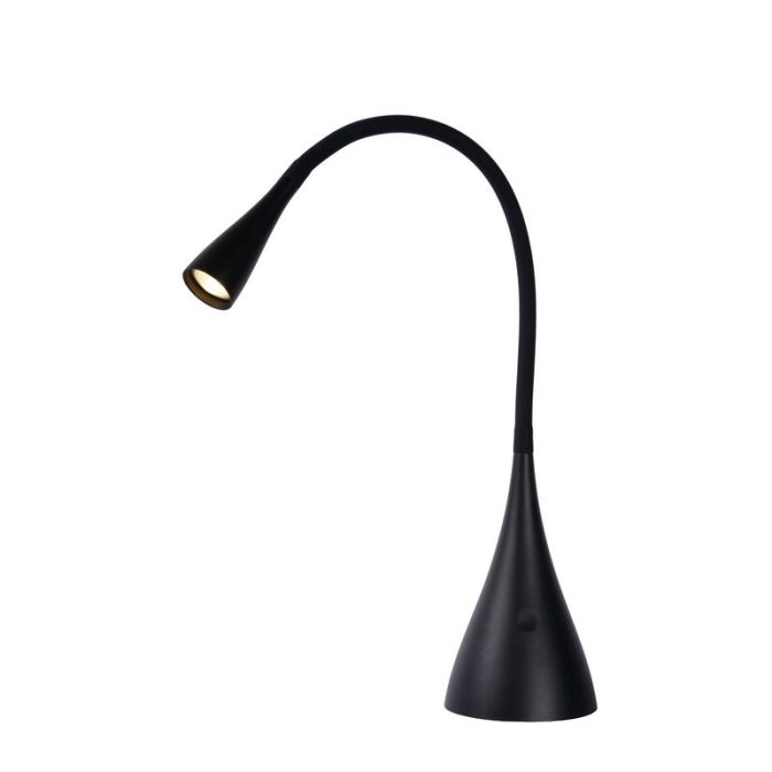 Svart skrivbordslampa modern, Zozy, 3W, 3000K LED, 3 stegs dimmer