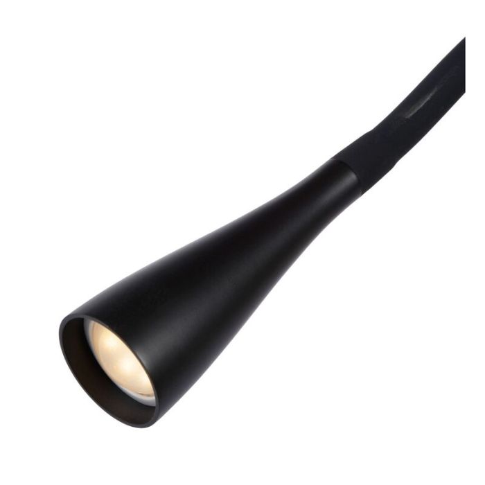 Svart skrivbordslampa modern, Zozy, 3W, 3000K LED, 3 stegs dimmer