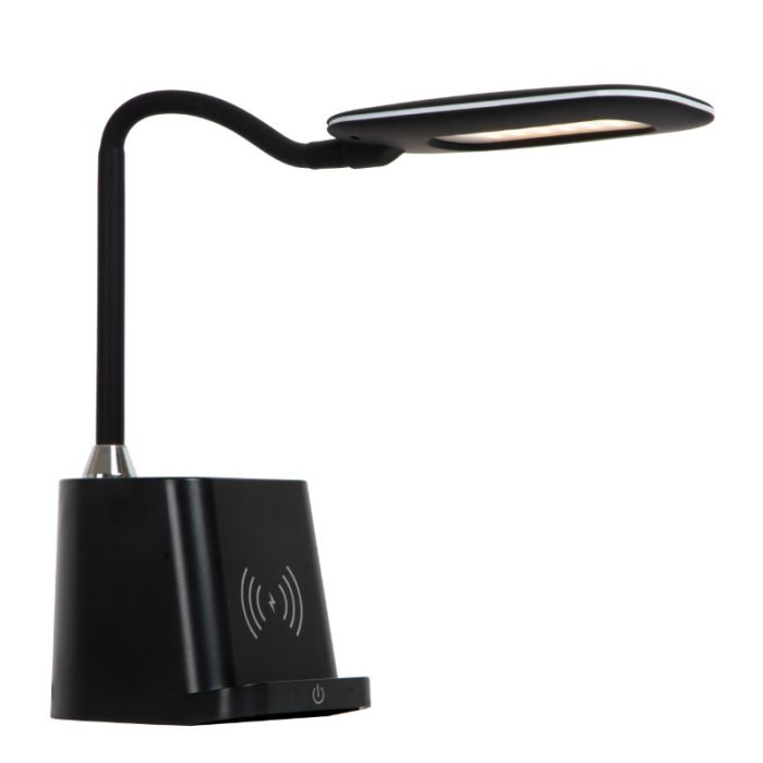 Svart skrivbordslampa modern, Penny, 4,7W, 3000K LED, med brytare
