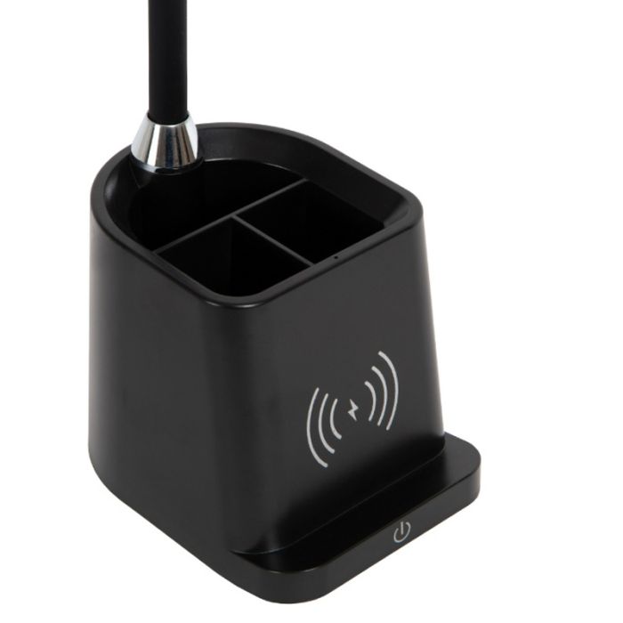 Svart skrivbordslampa modern, Penny, 4,7W, 3000K LED, med brytare