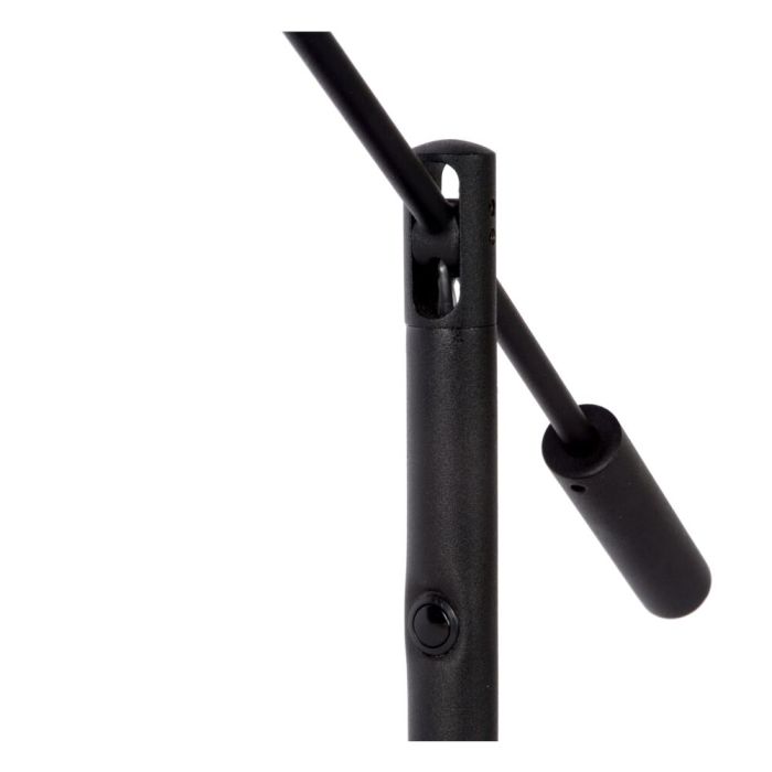 Svart skrivbordslampa modern, Anselmo, 9W, 3000K LED, med beröringsdimmer