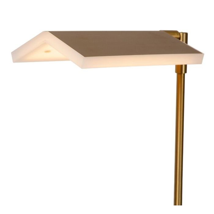 Mässing läslampa golv modern, Aaron, 12W, 2700K LED, med beröringsdimmer