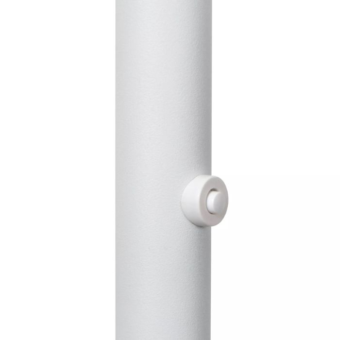 Vit läslampa golv modern, Zenith, 20W, 3000K LED, med beröringsdimmer