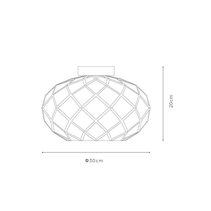 Svart plafond modern, Wolfram