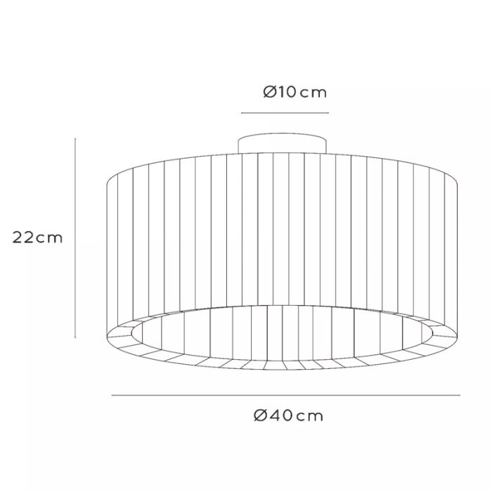 Vit plafond modern, Fold
