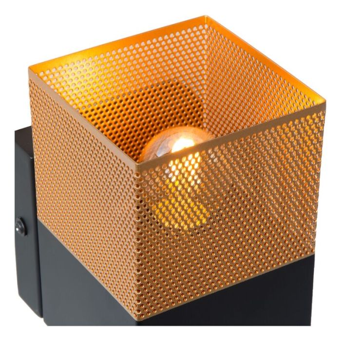 Guld vägglampa modern, Renate
