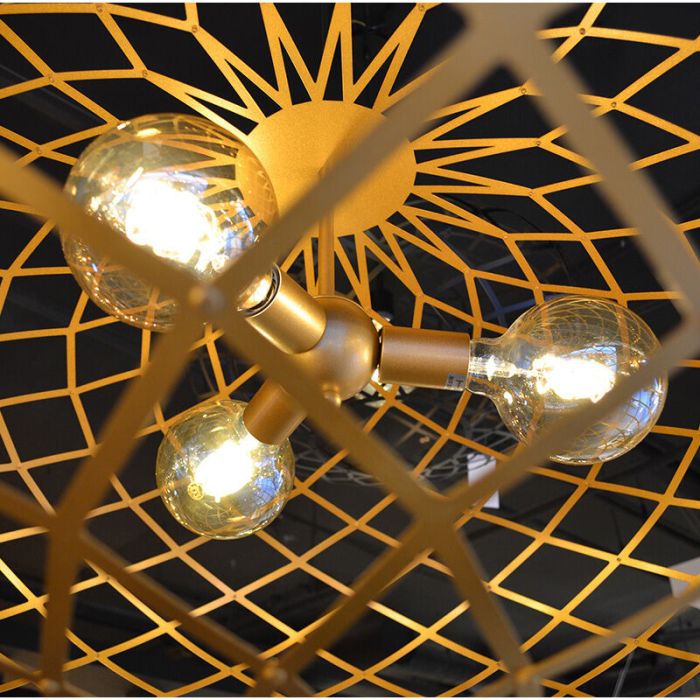 Guld fönsterlampa modern, Wolfram