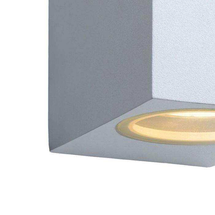 Vit utelampa modern, Zora, IP44