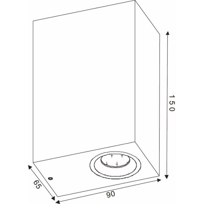 Vit utelampa modern, Zora, IP44
