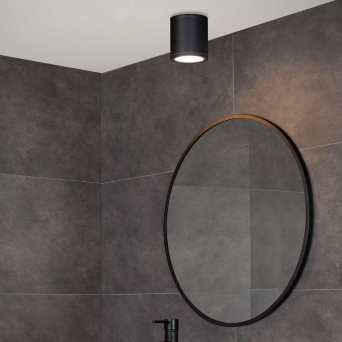 Svart spotlight tak modern, Aven, IP65