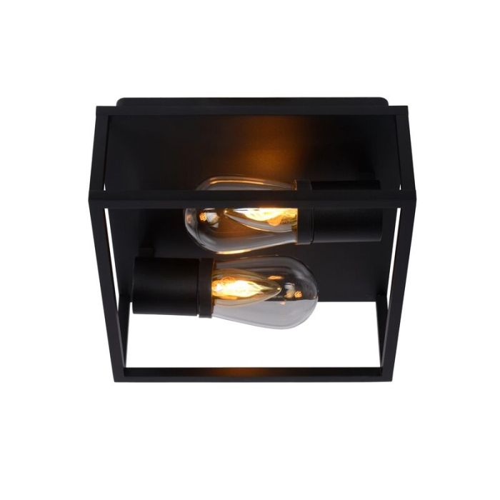Svart plafond modern, Carlyn, IP54