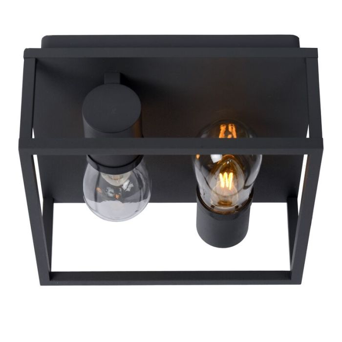Svart plafond modern, Carlyn, IP54