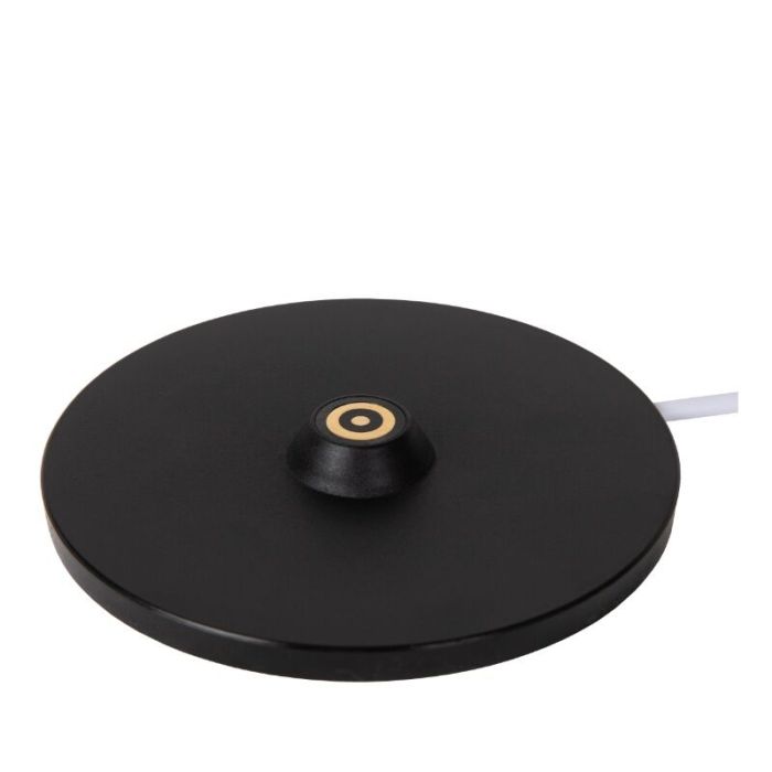 Svart uppladdningsbar utomhusbordslampa modern, Renee, 2,2W, 2700K LED, IP54, med beröringsdimmer