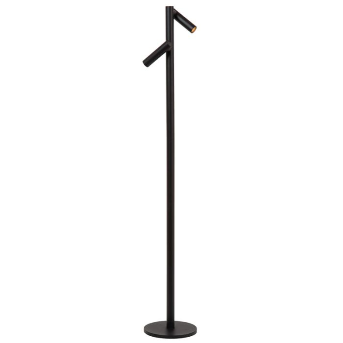 Svart uppladdningsbar golvlampa modern, Antrim, 2,2W, 2700K LED, IP54, med beröringsdimmer