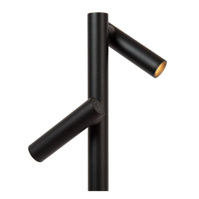 Svart uppladdningsbar golvlampa modern, Antrim, 2,2W, 2700K LED, IP54, med beröringsdimmer