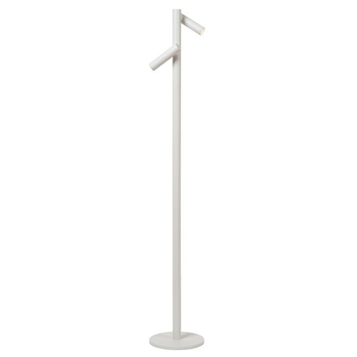 Vit uppladdningsbar golvlampa modern, Antrim, 2,2W, 2700K LED, IP54, med beröringsdimmer
