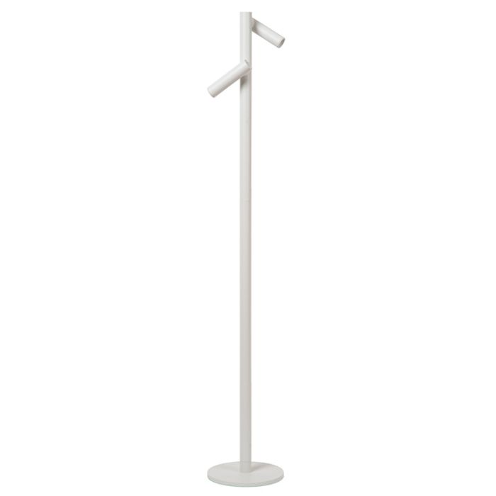 Vit uppladdningsbar golvlampa modern, Antrim, 2,2W, 2700K LED, IP54, med beröringsdimmer